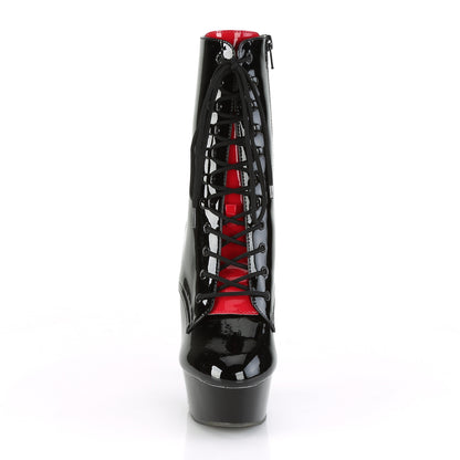 Pleaser Stivaletti da donna DELIGHT-1020FH BLK PAT / BLK