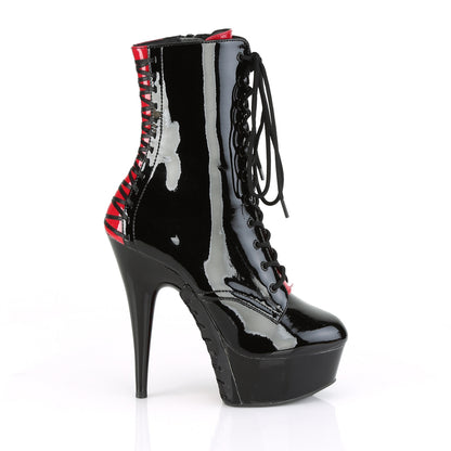 Pleaser Stivaletti da donna DELIGHT-1020FH BLK PAT / BLK