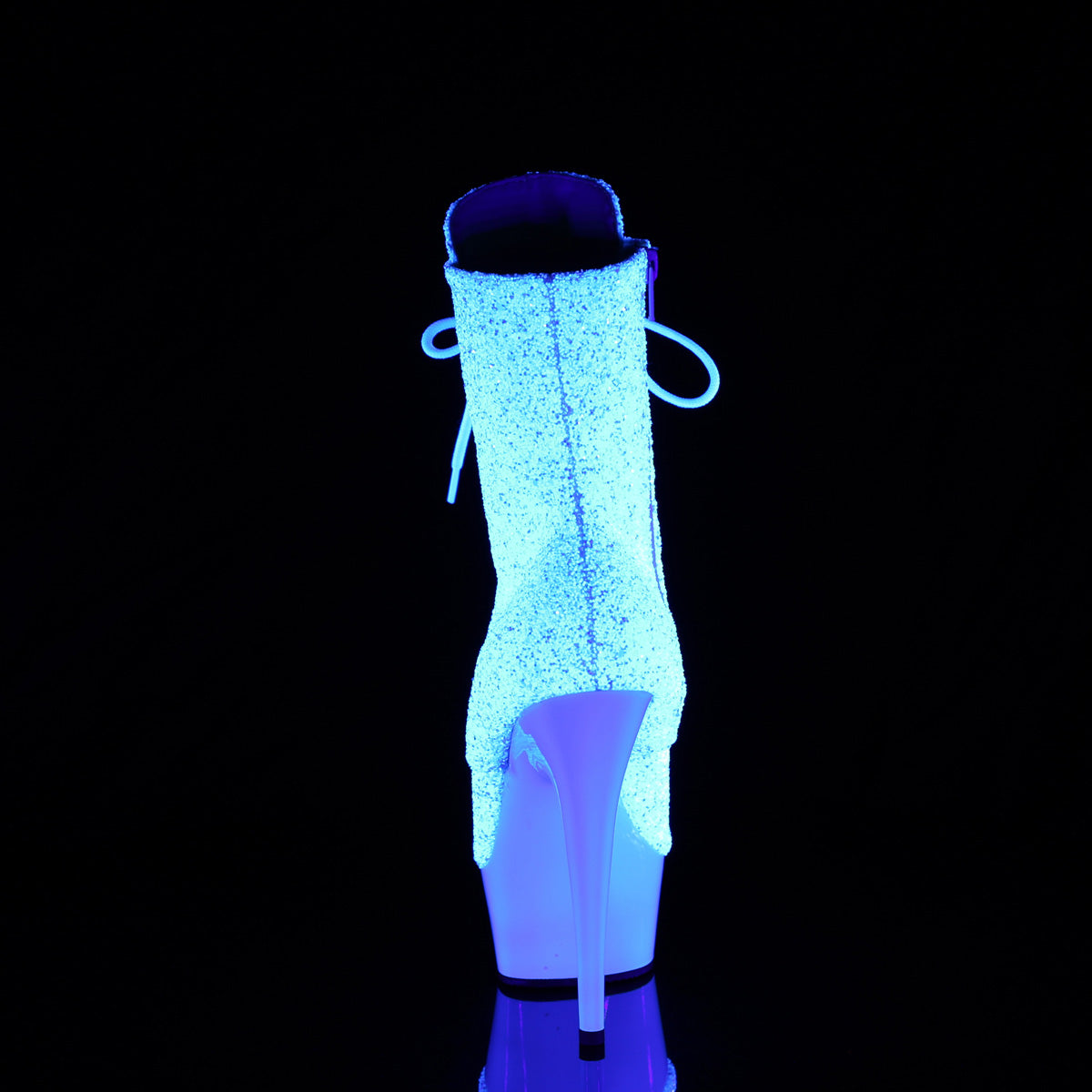 Pleaser   DELIGHT-1020lg neon wht multi glitter/neon wht
