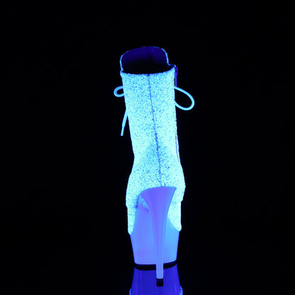 Pleaser   DELIGHT-1020lg neon wht multi glitter/neon wht