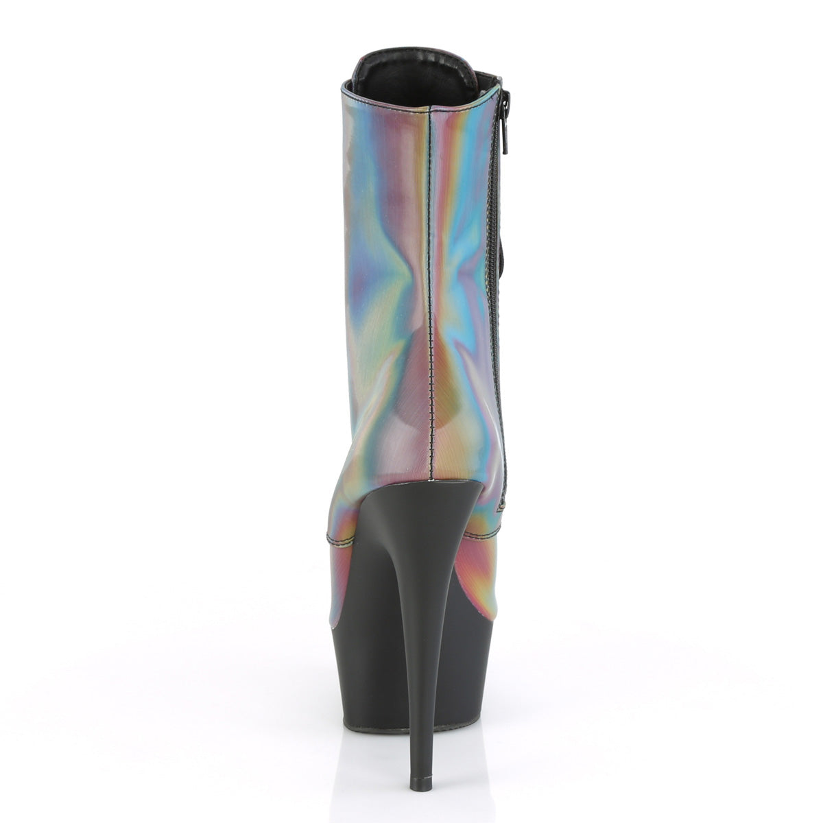 Pleaser Stivaletti da donna DELIGHT-1020Refl. Rainbow MATE riflettente / BLK