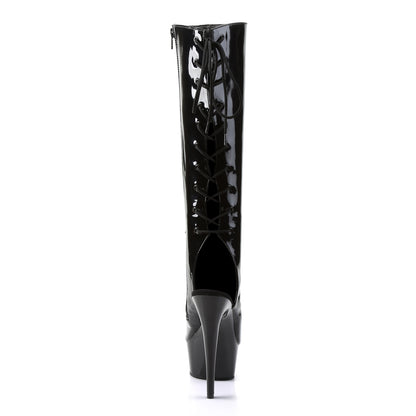 Pleaser Stivali da donna DELIGHT-2018 BLK PAT / BLK