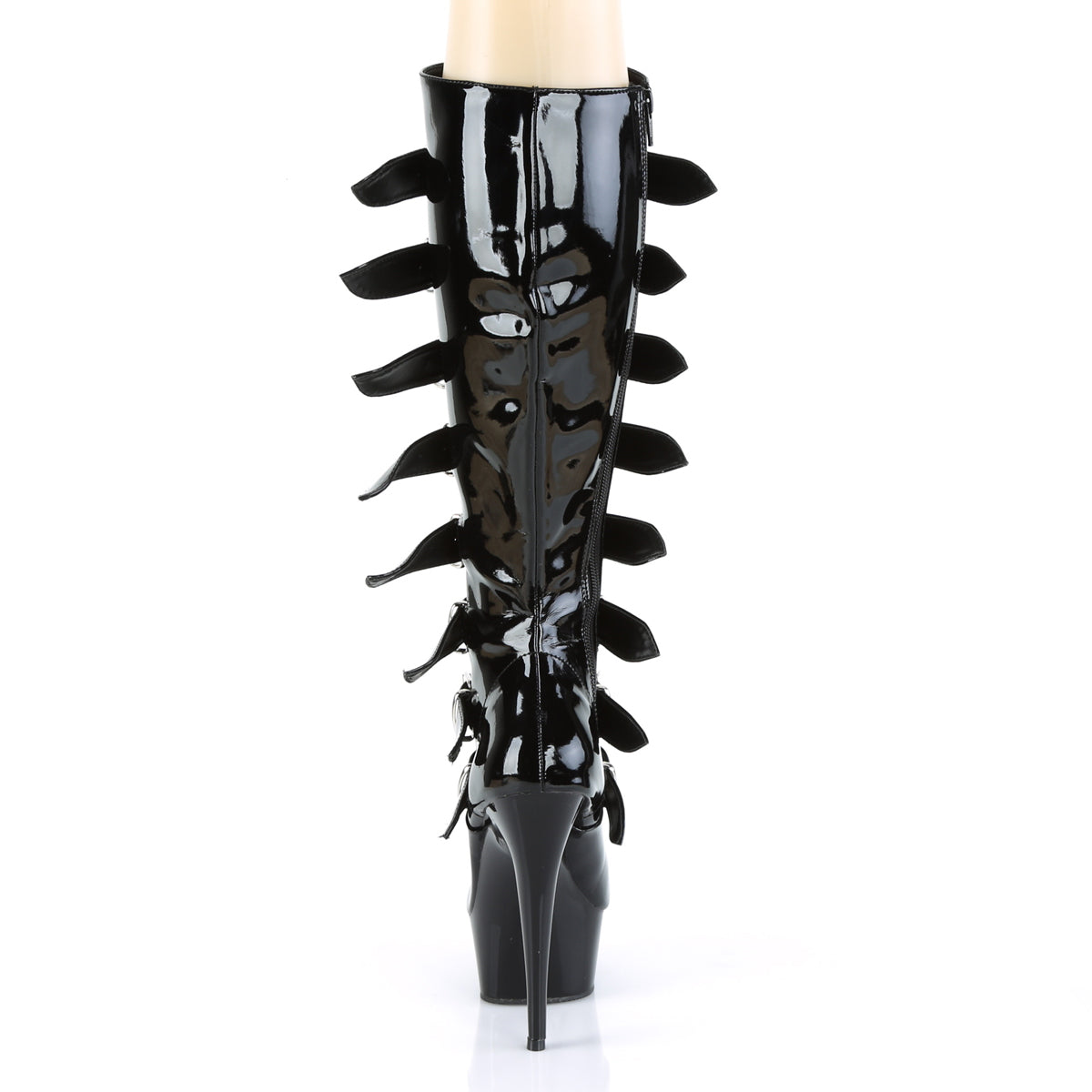 Pleaser Stivali da donna DELIGHT-2049 BLK PAT / BLK