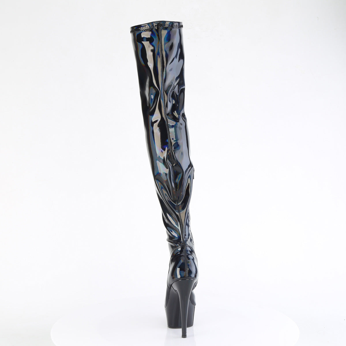 Pleaser   DELIGHT-3000HWR Blk Hologram Pat/M