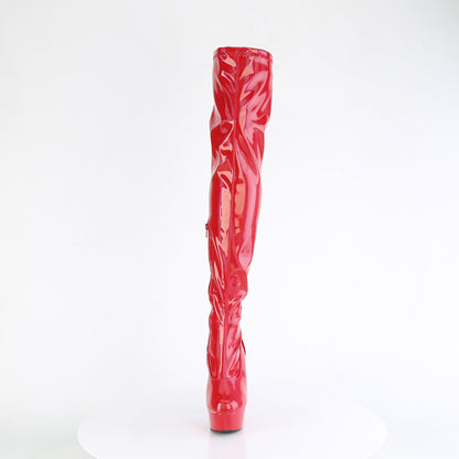 Pleaser   DELIGHT-3000hwr rosse ologramma pat/m