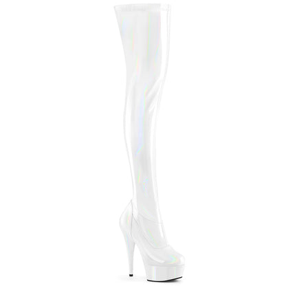 Pleaser   DELIGHT-3000HWR WHT HOlogram Pat/M