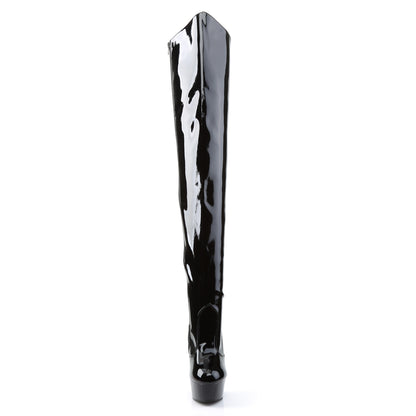 Pleaser Stivali da donna DELIGHT-3010 BLK PAT / BLK