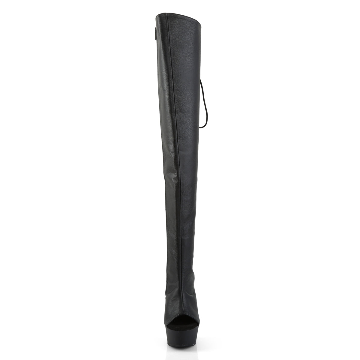 Pleaser Stivali da donna DELIGHT-3019 Blk in ecopelle / BLK opaco