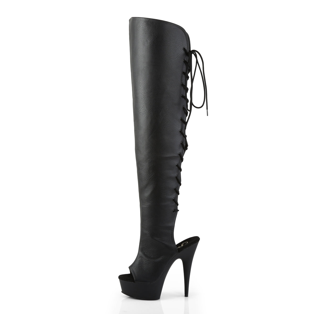 Pleaser Stivali da donna DELIGHT-3019 Blk in ecopelle / BLK opaco