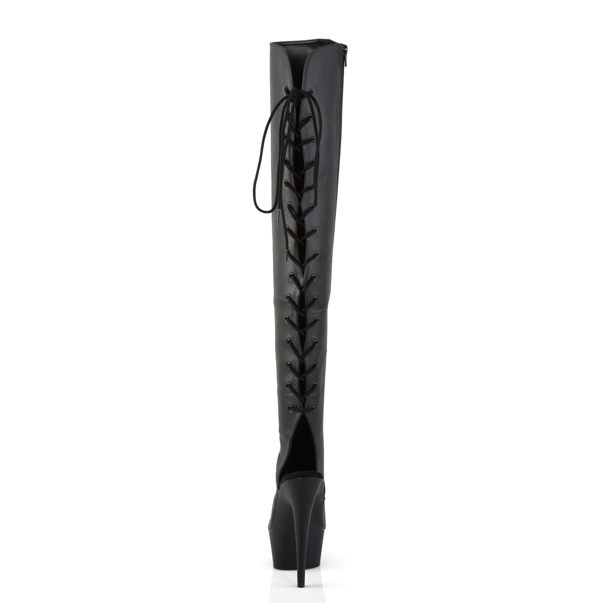 Pleaser Stivali da donna DELIGHT-3019 Blk in ecopelle / BLK opaco