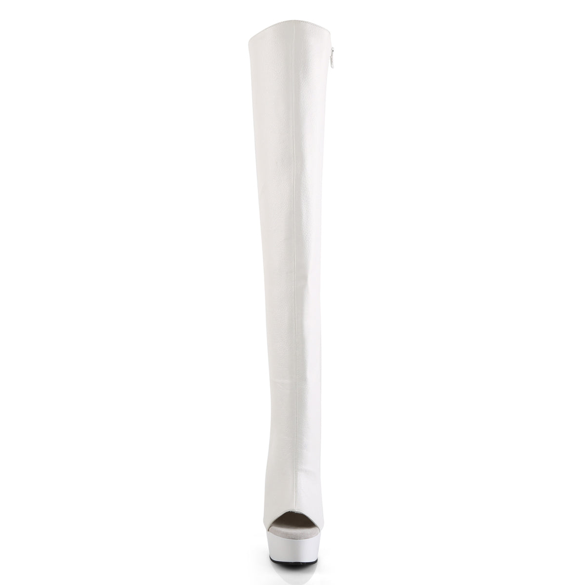 Pleaser Stivali da donna DELIGHT-3019 Wht in ecopelle / wht
