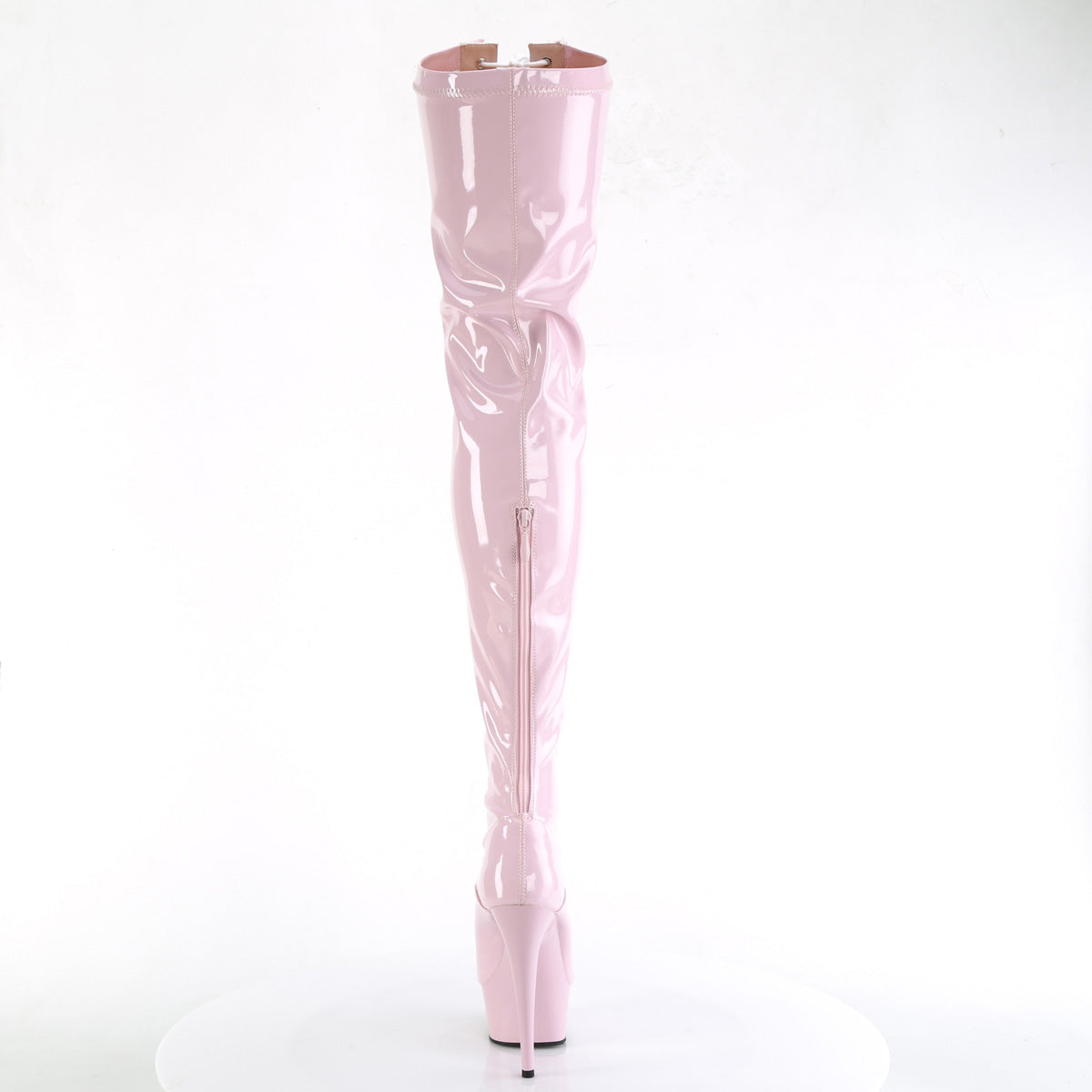 Pleaser  Boots DELIGHT-3027 B. Pink-Wht Str. Pat/B. Pink