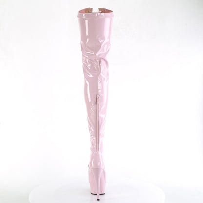 Pleaser  Boots DELIGHT-3027 B. Pink-Wht Str. Pat/B. Pink