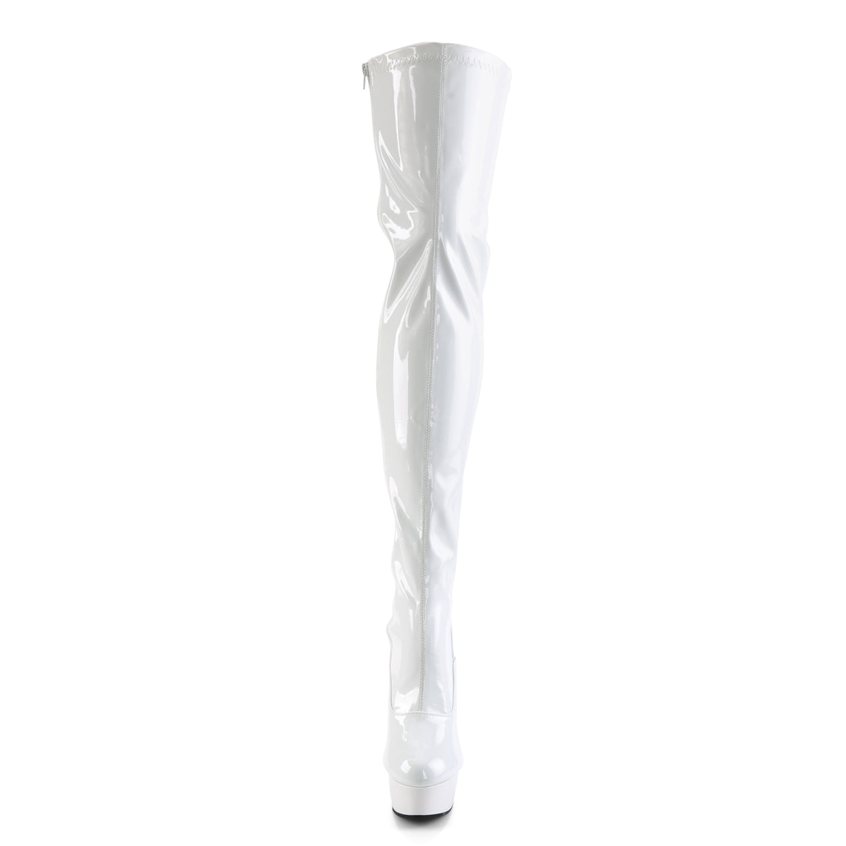 Pleaser Stivali da donna DELIGHT-3063 Wht Str Pat / Wht