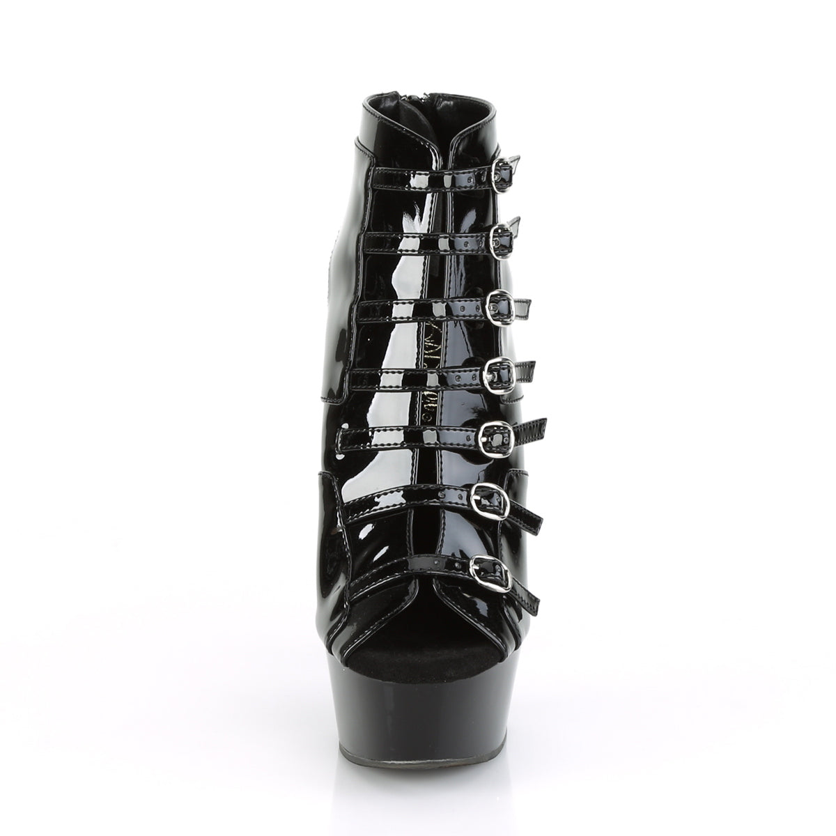 Pleaser Stivaletti da donna DELIGHT-600-11 BLK PAT / BLK