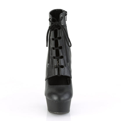 Pleaser Stivaletti da donna DELIGHT-600-21 BLK Pelle in ecopelle / Blk Matte