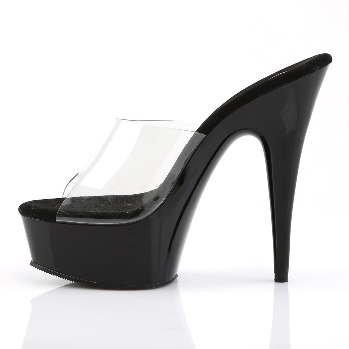 Pleaser Sandali da donna DELIGHT-601 CLR / BLK