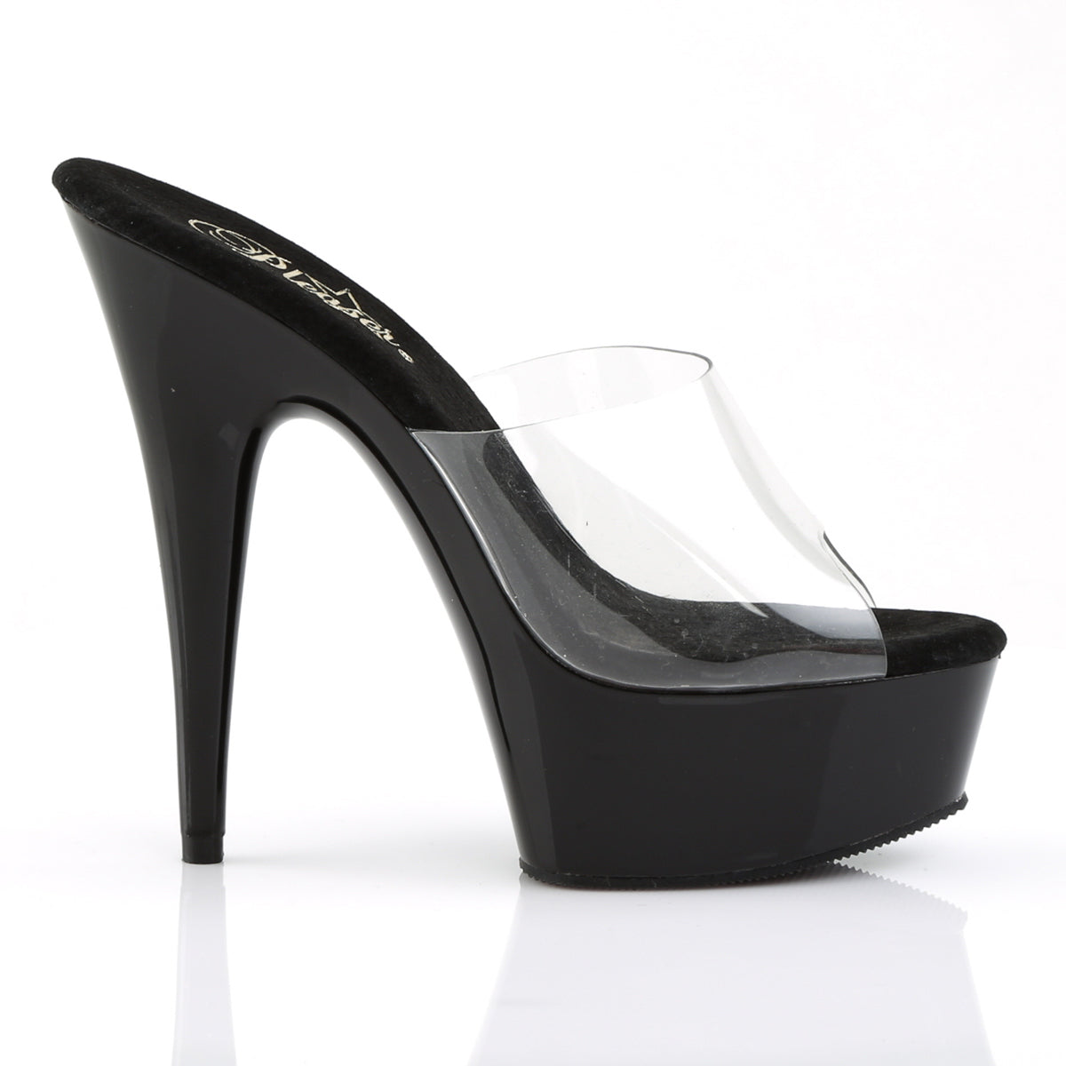Pleaser Sandali da donna DELIGHT-601 CLR / BLK