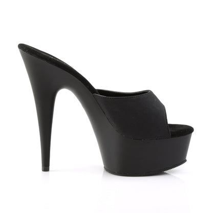 Pleaser Womens Sandals DELIGHT-601PS Blk Potosoie/ Blk Matte