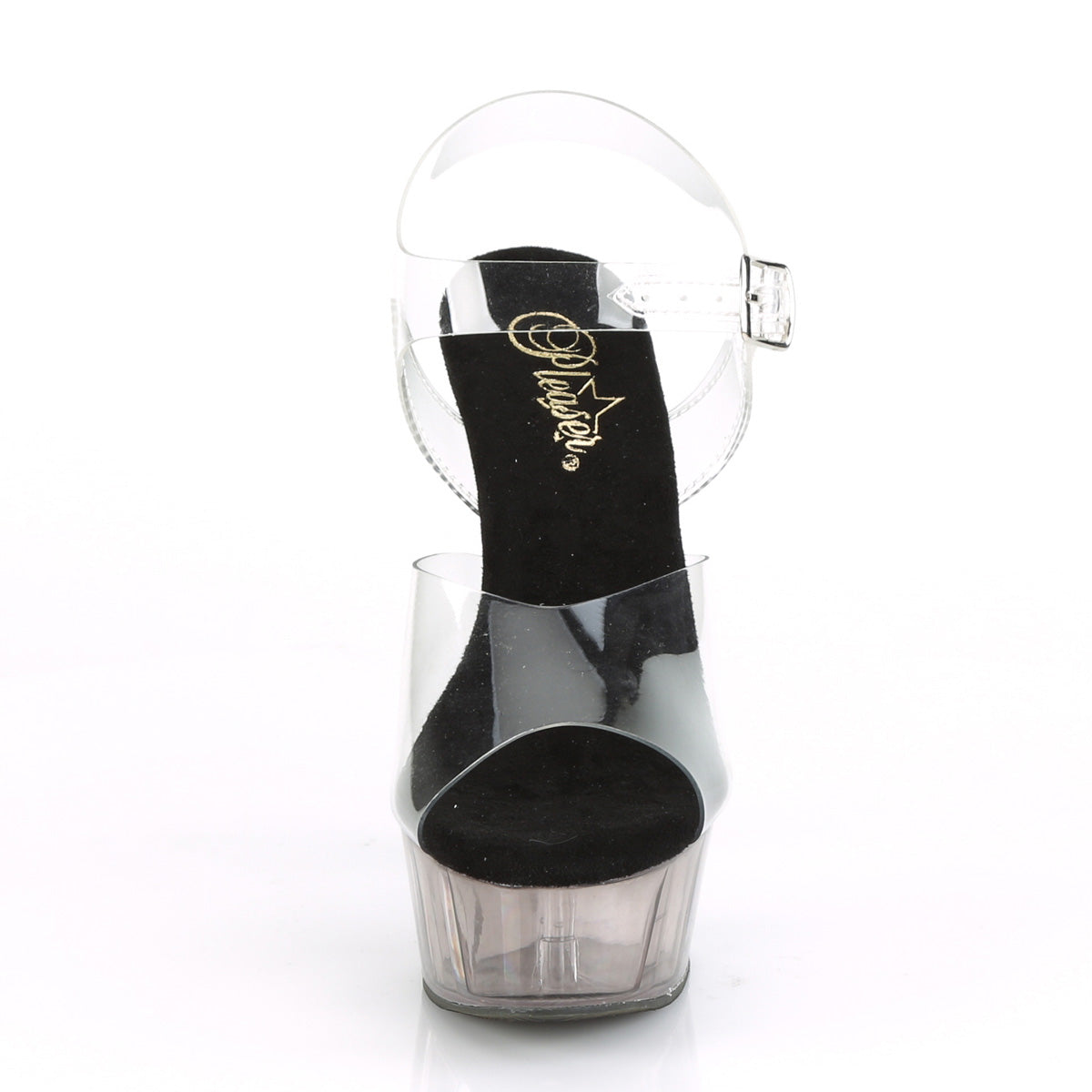 Pleaser Sandali da donna DELIGHT-608T CLR / Smoke Tinted