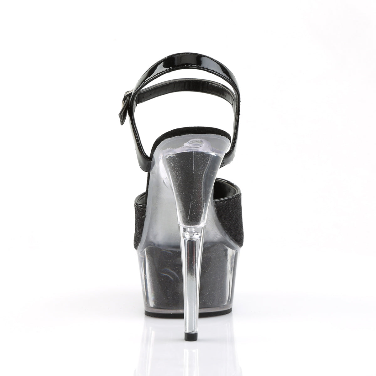 Pleaser Sandali da donna DELIGHT-609-5G BLK GLTR / BLK GLTR GLTR