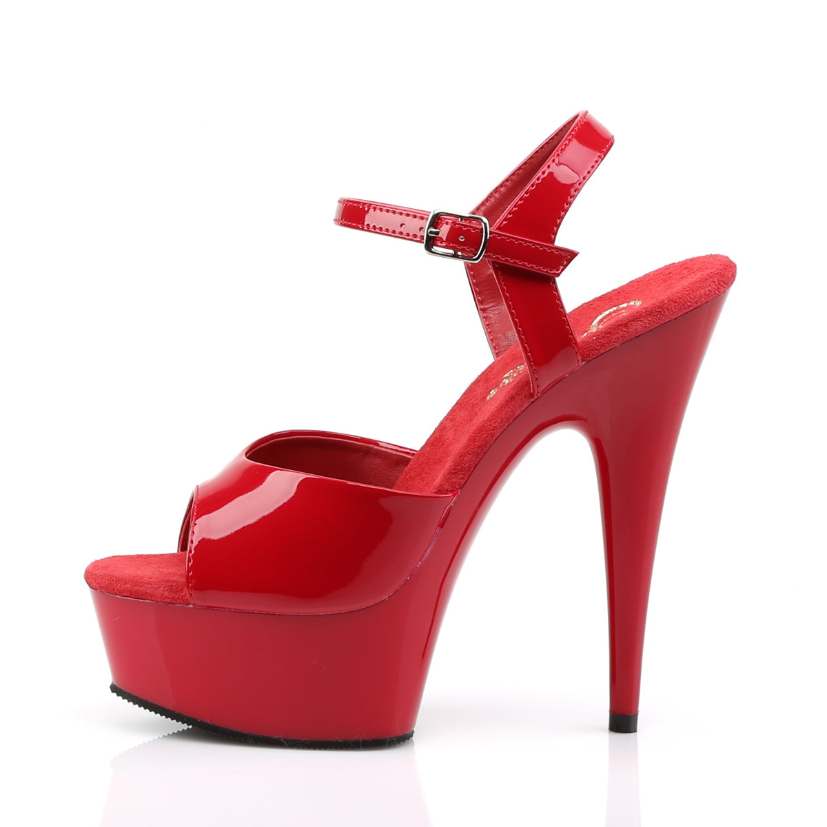 Pleaser Sandali da donna DELIGHT-609 Pat / rosso rosso / rosso