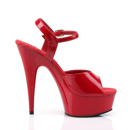 Pleaser Sandali da donna DELIGHT-609 Pat / rosso rosso / rosso