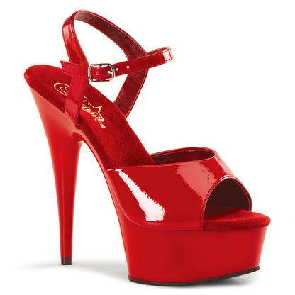 Pleaser Sandali da donna DELIGHT-609 Pat / rosso rosso / rosso