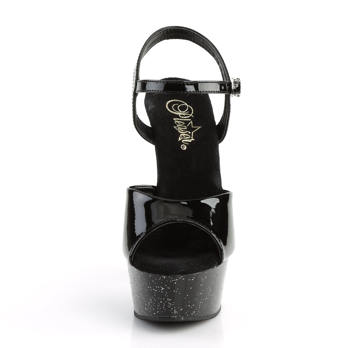 Pleaser Sandali da donna DELIGHT-609 mg Blk Pat / Blk