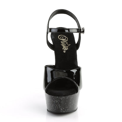 Pleaser Sandali da donna DELIGHT-609 mg Blk Pat / Blk