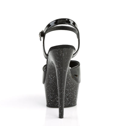 Pleaser Sandali da donna DELIGHT-609 mg Blk Pat / Blk