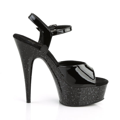 Pleaser Sandali da donna DELIGHT-609 mg Blk Pat / Blk