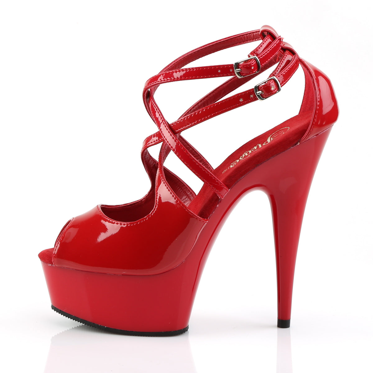 Pleaser Sandali da donna DELIGHT-612 rosso / rosso