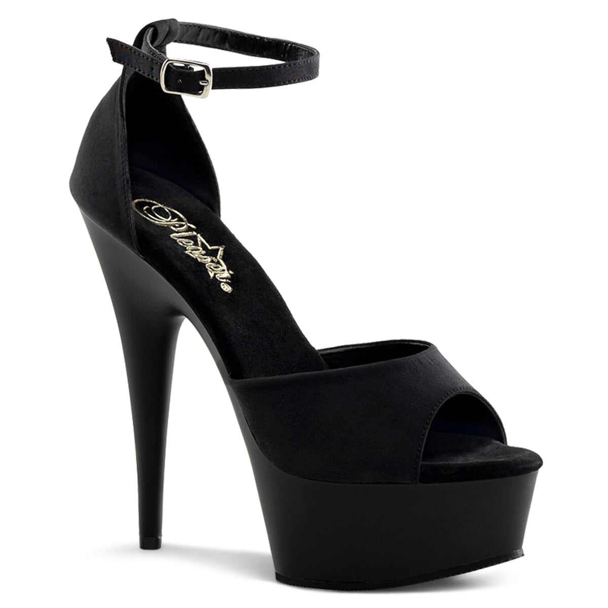 Pleaser Sandali da donna DELIGHT-618ps Blk Potosoie / Blk Matte