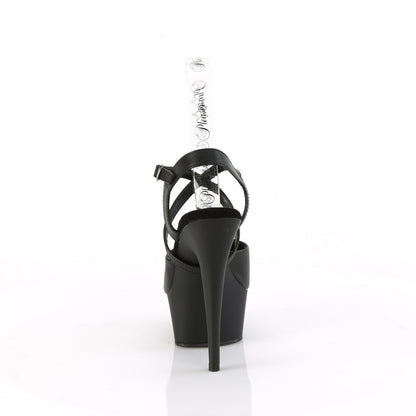 Pleaser   DELIGHT-624-1 BLK Fux Pelle/BLK MATTE