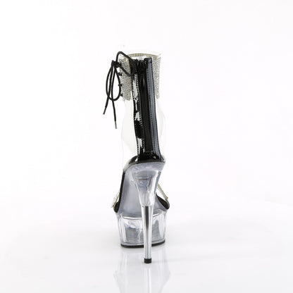 Pleaser   DELIGHT-627RS CLR-BLK/CLR