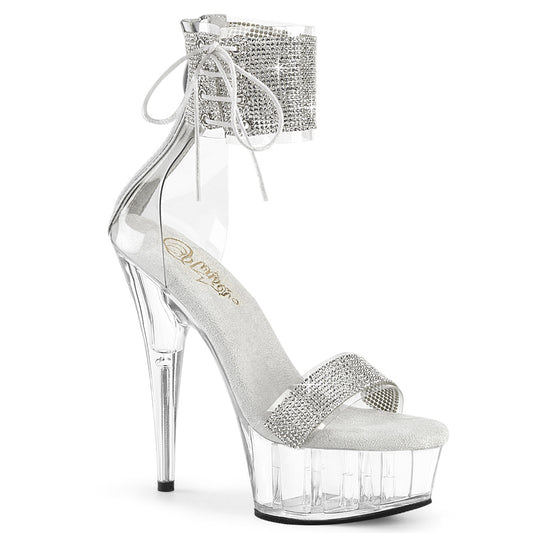 Pleaser   DELIGHT-627RS CLR-SLV/CLR