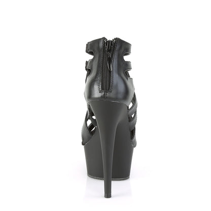 Pleaser Sandali da donna DELIGHT-645 Blk in ecopelle / BLK opaco