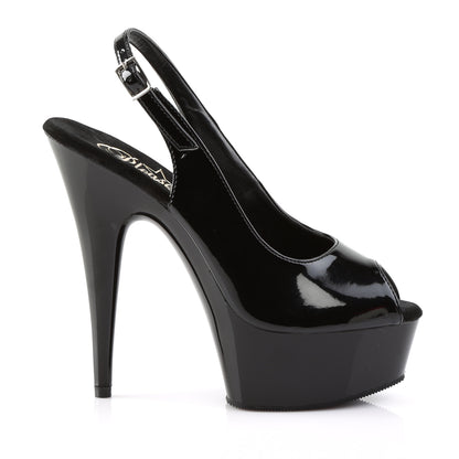 Pleaser Sandali da donna DELIGHT-654 BLK / BLK