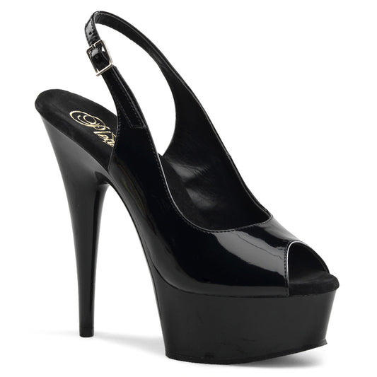 Pleaser Sandali da donna DELIGHT-654 BLK / BLK