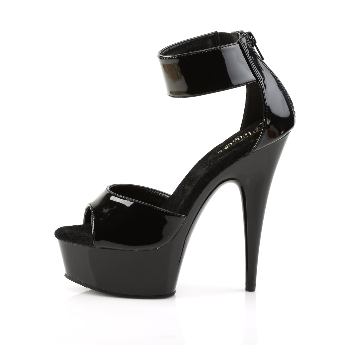 Pleaser Womens Sandals DELIGHT-670-3 Blk/Blk
