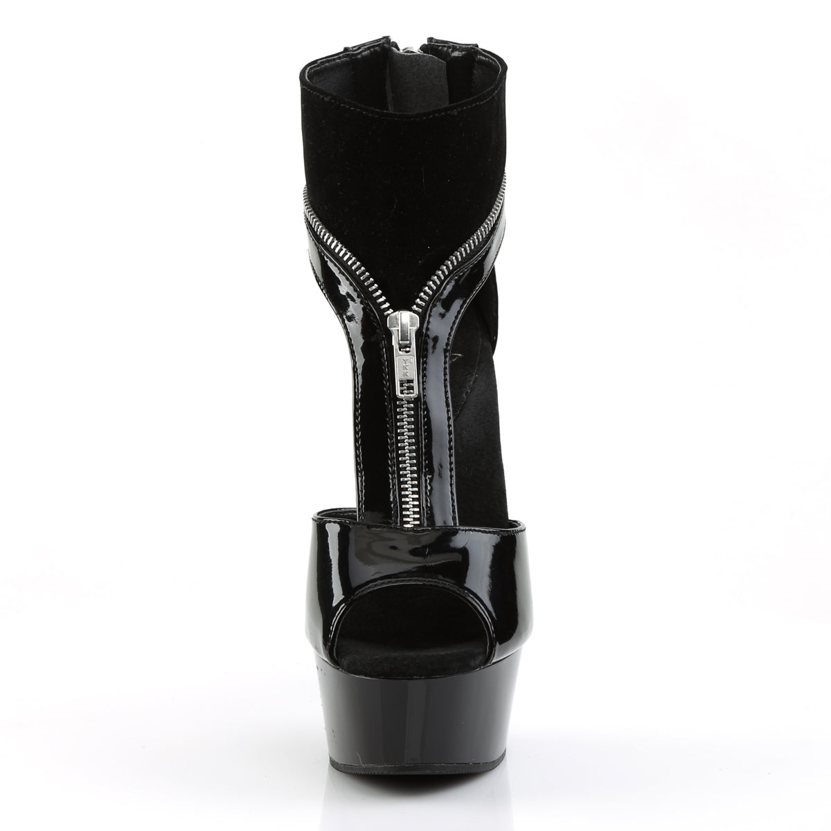 Pleaser Stivaletti da donna DELIGHT-690 BLK PAT-LAMY / BLK