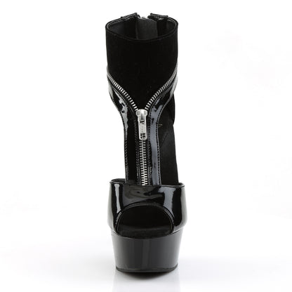 Pleaser Stivaletti da donna DELIGHT-690 BLK PAT-LAMY / BLK