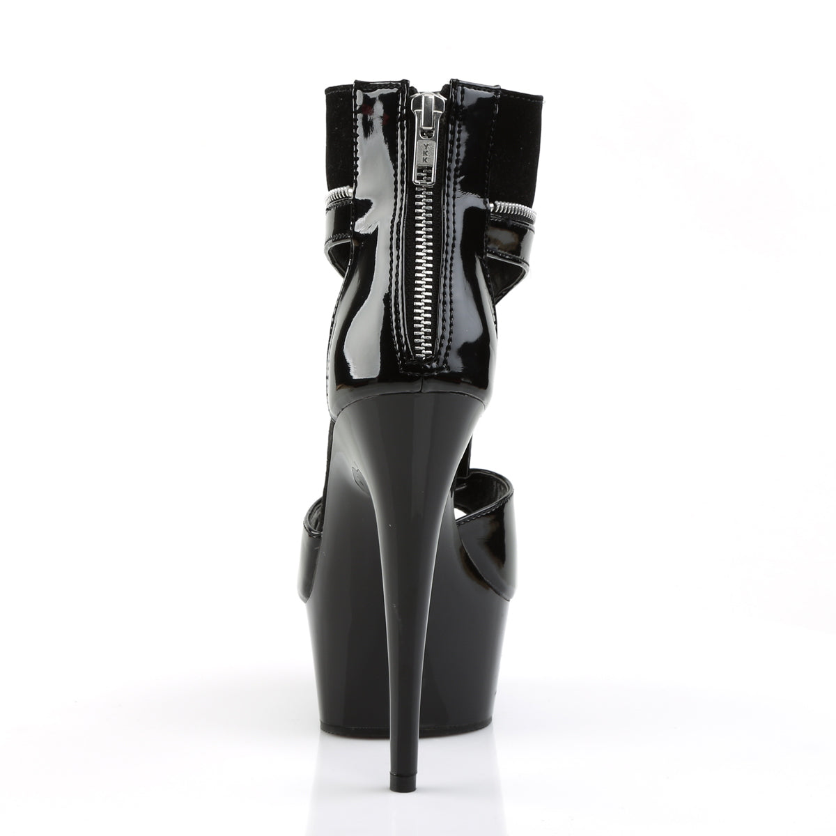 Pleaser Stivaletti da donna DELIGHT-690 BLK PAT-LAMY / BLK