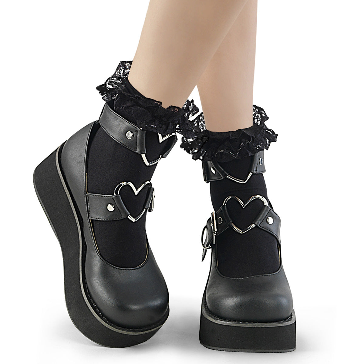 DemoniaCult Women's Clothing DH-10 Blk Nylon