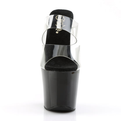 Pleaser  Sandali DIAMOND-702 CLR/BLK