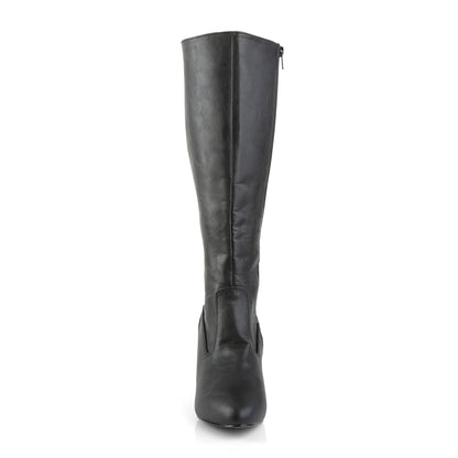 Pleaser Pink Label Stivali da donna DIVINE-2018 Blk in ecopelle