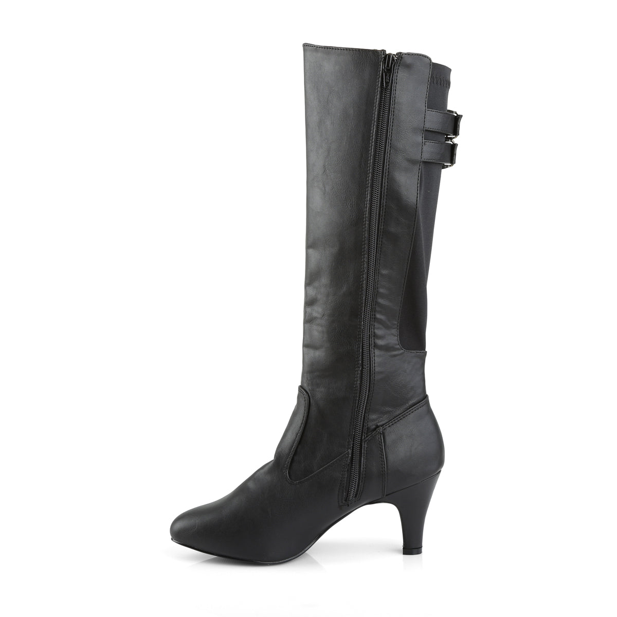 Pleaser Pink Label Stivali da donna DIVINE-2018 Blk in ecopelle