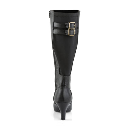 Pleaser Pink Label Stivali da donna DIVINE-2018 Blk in ecopelle