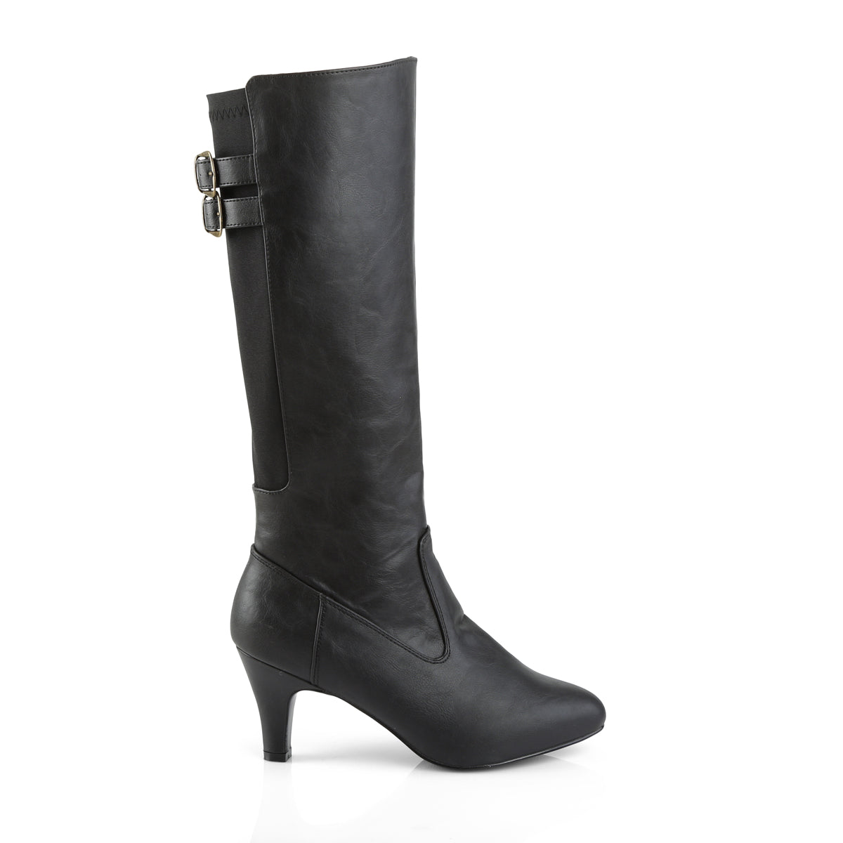 Pleaser Pink Label Stivali da donna DIVINE-2018 Blk in ecopelle